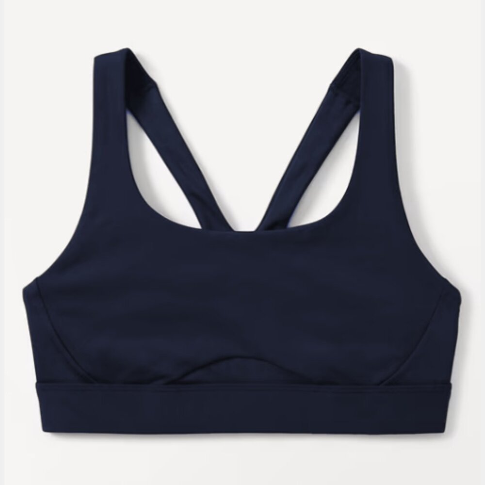 Athleta Interval Sports Bra A-C size M Navy - NWT